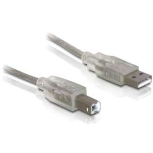 Delock USB 2.0 A-B Druckerkabel, 0,5m, mit Ferritkern - Delock USB-Kabel
