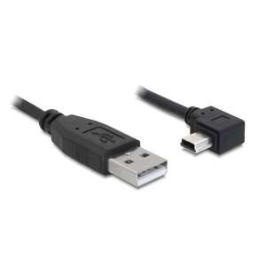 Delock USB 2.0 A auf USB mini-B 5-polig, 90 Grad Winkel, Adapterkabel, 2m - USB-Kabel