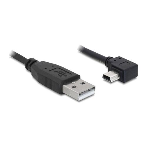 Delock USB 2.0 A - Mini-B 5 tűs könyök adapter kábel, 3m 