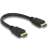 Delock high speed HDMI cable with Ethernet, male / male, 25 cm
