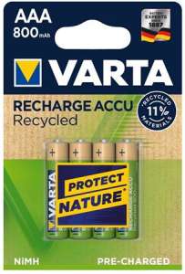 VARTA Baterie reîncărcabilă, AAA micro, reciclată, 4x800 mAh, VARTA 31549270 Baterii si acumulatoare