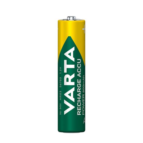VARTA Rechargeable battery, AAA micro, 4x800 mAh, precharged, VARTA "Power"