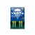 VARTA Power AAA 800mAh Rechargeable Batteries 2-Pack