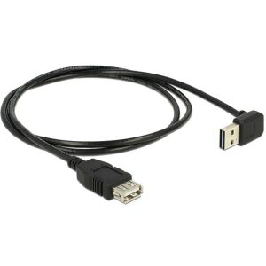 Delock 1m USB 2.0 Extension Cable with Reversible A Male Connector - Data Cable