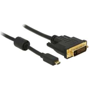Delock HDMI to DVI cable, Micro HDMI to DVI 24+1 connector, 1 meter - HDMI Adapter