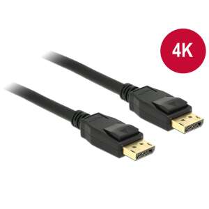 Cablu Delock DisplayPort 1.2, mufă &gt; mufă, 4K, 3 m - Porturi Display
