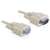 Delock RS-232 serial cable, 2m, beige, Sub-D9 male to female