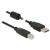 Delock USB 2.0 cable with A-type plug, USB 2.0 with B-type plug, 1.0 m, fe 57982307