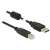 Delock USB 2.0 A-típusú &gt; B-típusú nyomtatókábel, 1 méter, fekete