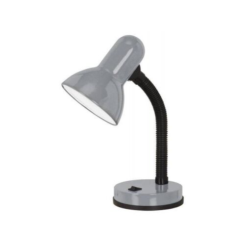 EGLO Basic silver desk lamp with flexible gooseneck
