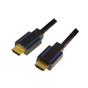 Logilink Premium HDMI-Kabel für Ultra HD, 5m, schräge Ansicht - Logilink HDMI-Kabel