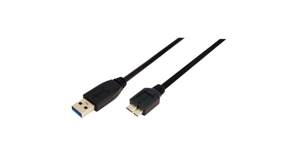 LogiLink USB 3.0 Anschlusskabel A->B Micro 2x Stecker 3.00 Meter