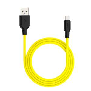 HOCO X21 Micro USB töltokábel, sárga, 1m - Hoco