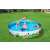 Basen Bestway ze sztywnymi ściankami 244 x 46 cm wypełniony wodą, bawiące się dzieci