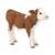 Papo Simmental calf figurine, realistic farm animal toy for kids