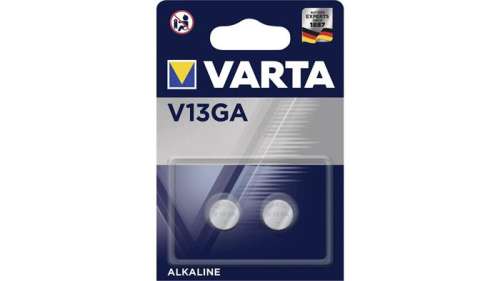 VARTA Knopfzellenbatterie, V13GA/LR44/A76, 2 Stück, VARTA