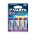 VARTA Battery, AA pencil, 4 pcs, lithium, VARTA "Ultra Lithium" 120478969