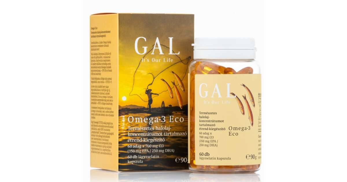 GAL Omega3 Eco 700mg Omega3 x 60 lágyzselatin kapszula Pepita.hu