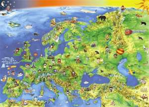 STIEFEL Brožúra, obojstranná, STIEFEL, &rdquo;Krajiny Európy/Detská mapa Európy&rdquo; 31549837 Podložky na stôl