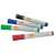 NOBO glass board markers, set of 4, black, blue, green, red