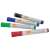 NOBO glass board markers, set of 4, black, blue, green, red