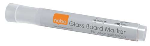 NOBO Glas-Board-Marker, weiß, für die Verwendung auf Glas-Tafeln