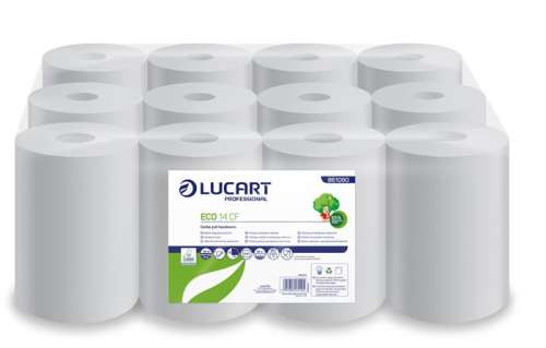 LUCART 2-vrstvové utierky LUCART, rolka, &rdquo;Eco&rdquo;, biele
