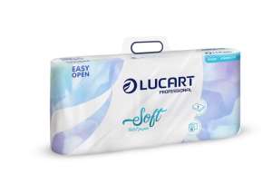Lucart Soft 2-lagiges Toilettenpapier 10 Rollen 31550315 Toilettenpapier