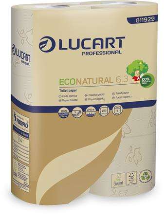 Lucart EcoNatural 3-vrstvový toaletný papier 6 roliek