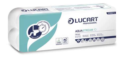 Lucart Aquastream 10 2 ply hârtie igienică 10 role