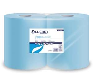 LUCART Professional Strong Blue 3.500 blue paper towels, 2 rolls, 3 ply, industrial use - Paper Towel