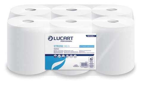 LUCART Professional Strong 140 A fehér kéztörlő papír, 2 rétegű, tekercs, automata adagolóhoz