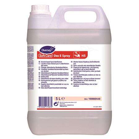 Lichid dezinfectant pentru mâini, alcool, 5 l, Soft Care Des E Spray
