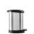 CURVER Pedálos szemetes, fémhatású, 5 literes, ezüst színű, oldalnézet