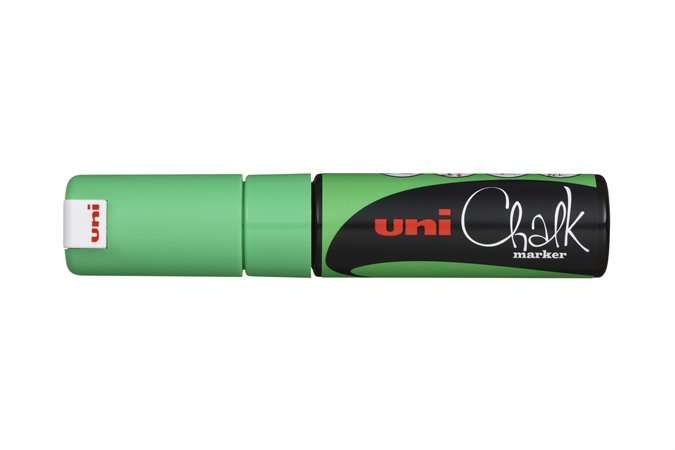UNI Chalk marker, 8 mm, UNI "PWE-8K", fluorine green
