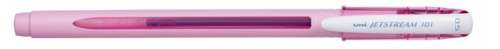 UNI Golyóstoll, 0,24 mm, kupakos, rózsaszín tolltest, UNI "SX-101 Jetstream", kék
