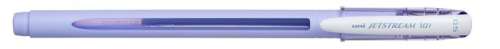 UNI Golyóstoll, 0,24 mm, kupakos, levendula tolltest, UNI "SX-101 Jetstream", kék