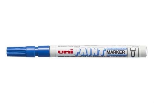 UNI Paint Marker, dunkelblau, 0,8-1,2 mm, zum Markieren auf verschiedenen Oberflächen