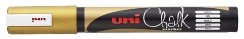 UNI Chalk marker, gold, 1.8-2.5 mm, chisel tip