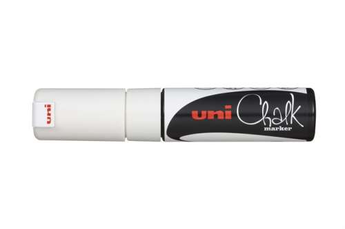 UNI Chalk marker, 8 mm, UNI "PWE-8K", white