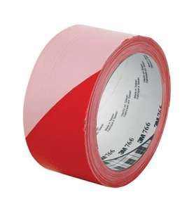 3M Priemyselná popisovacia páska, 50 mm x 33 m, 3M, červeno-biela 31550602 Bezpečnostné&Označovacie pásky