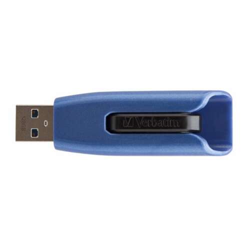 VERBATIM Pendrive, 128GB, USB 3.2, 175/80 MB/s, VERBATIM "V3 MAX", kék-fekete
