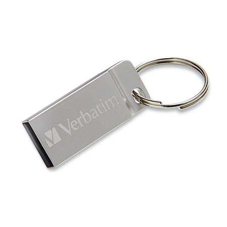VERBATIM Pendrive, 16GB, USB 2.0, VERBATIM "Executive Metal", argintiu