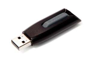 VERBATIM Pendrive, 256GB, USB 3.0, 80/25 MB/sec, VERBATIM V3, negru-gri 31550810 Memorii USB