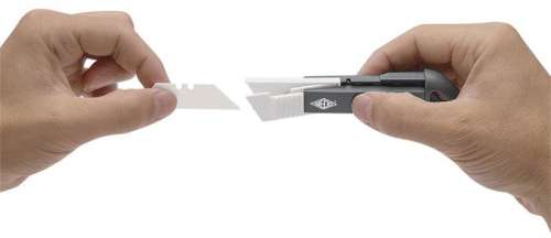 WEDO Cuțit de rezervă, trapezoidal, din ceramică, pentru cuțitul universal de 19 mm, 3 buc. / pachet, WEDO CERA-Safeline
