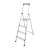 KRAUSE Solidy 4-step aluminum step ladder with platform