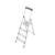 KRAUSE Solidy 4-step aluminum step ladder with platform