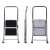 KRAUSE Toppy XL 2-step aluminum step ladder, multiple views