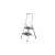 KRAUSE Toppy XL 2-step aluminum step ladder, full view