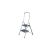 KRAUSE Toppy XL 2-step aluminum step stool